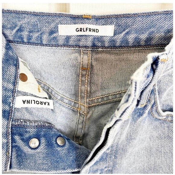 🎉HP🎉 NWT GRLFRNDxRevolve Karolina High-Rise E Street Distressed Skinny Jean 29 - Picture 4 of 11